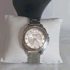 COACH Stainless Steel Signature Quartz Watch CA.64.7.14.0606 Silver